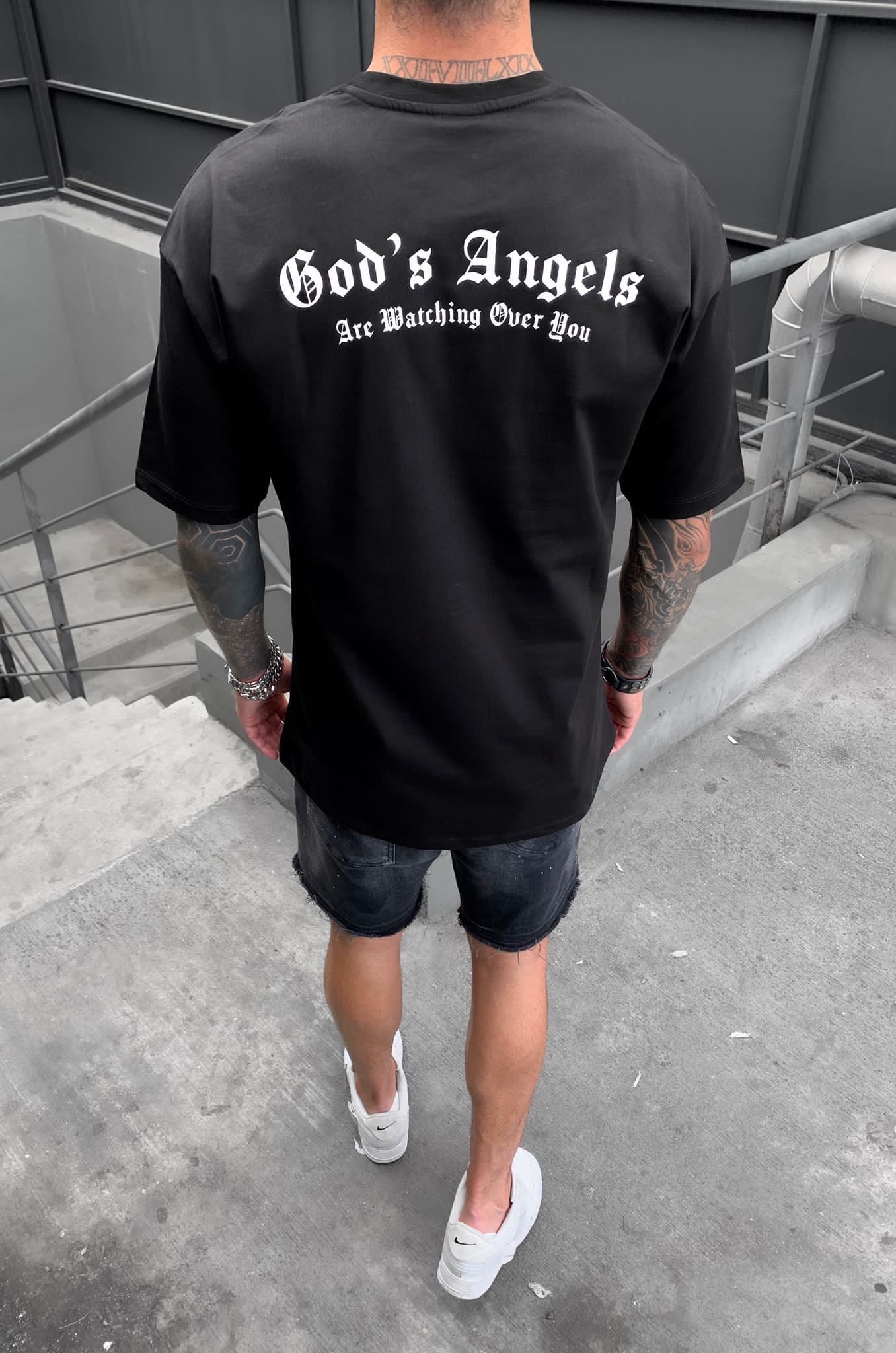 GOD'S ANGELS - TSHIRT black